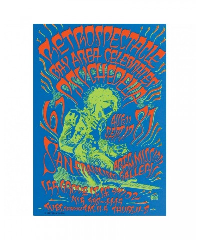 Jimi Hendrix 1987 San Francisco Art Retrospectacle Poster $2.24 Decor