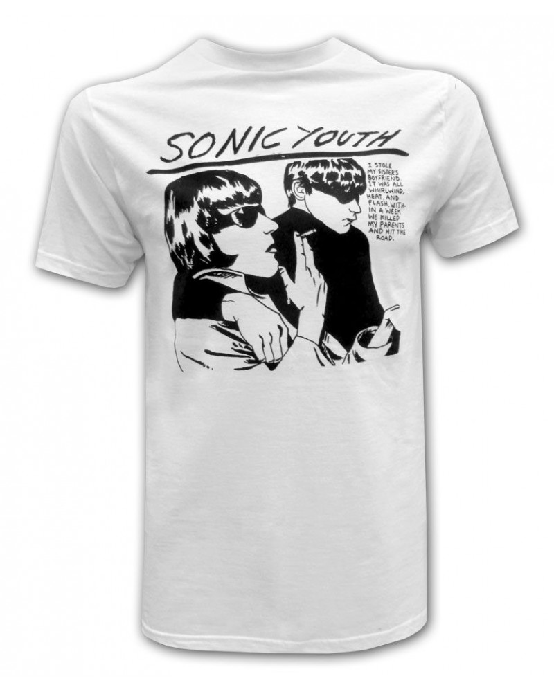 Sonic Youth Soft-Fitted White Goo T-shirt $9.80 Shirts