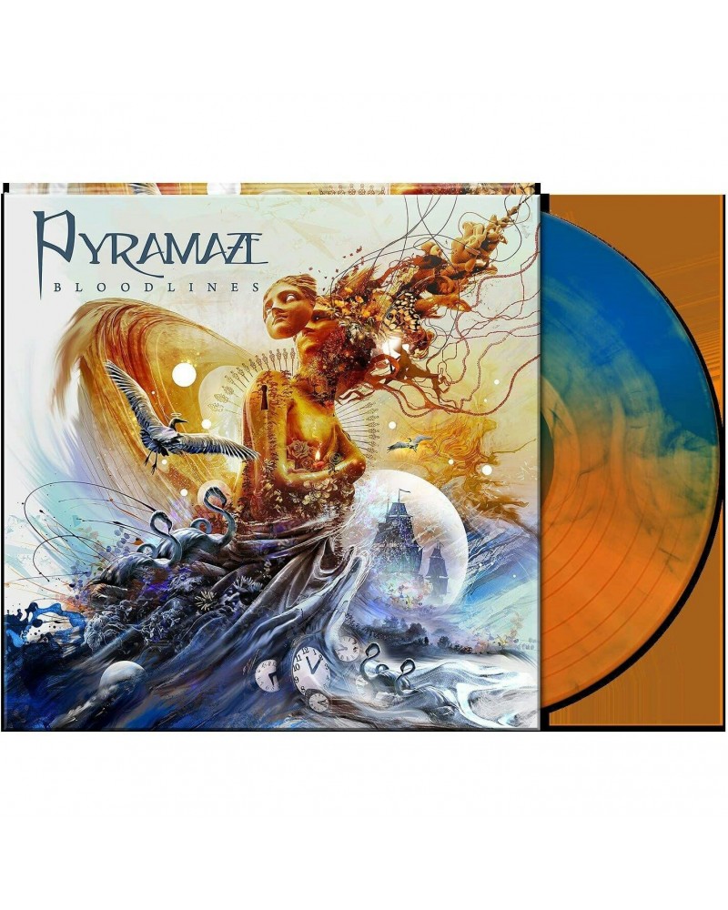 Pyramaze Bloodlines (Orange/Blue Marbled) Vinyl Record $18.00 Vinyl