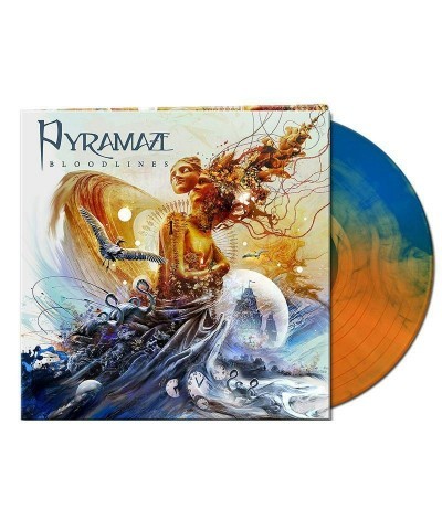 Pyramaze Bloodlines (Orange/Blue Marbled) Vinyl Record $18.00 Vinyl