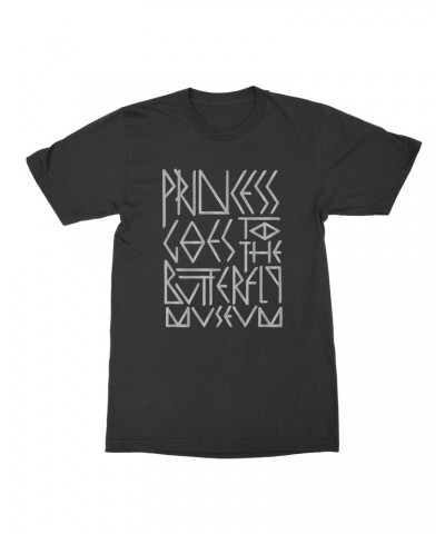 Princess Goes To The Butterfly Museum Monochrome Logo T-Shirt $10.20 Shirts