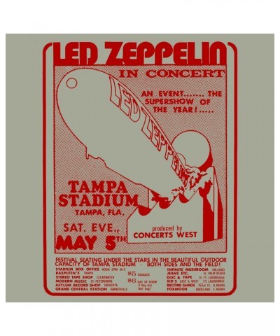 Led Zeppelin T-Shirt | Tampa Stadium Concert Tie Dye Shirt (Reissue) $13.61 Shirts