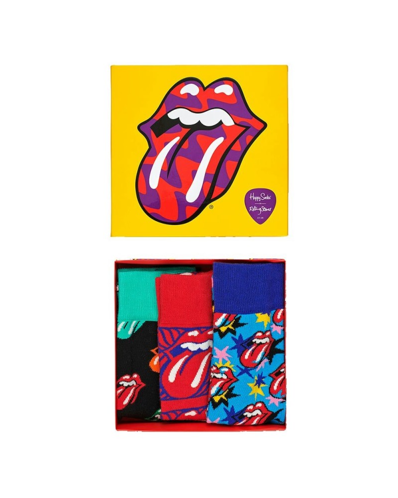 The Rolling Stones Happy Socks 3 Pack Box Set $23.04 Footware