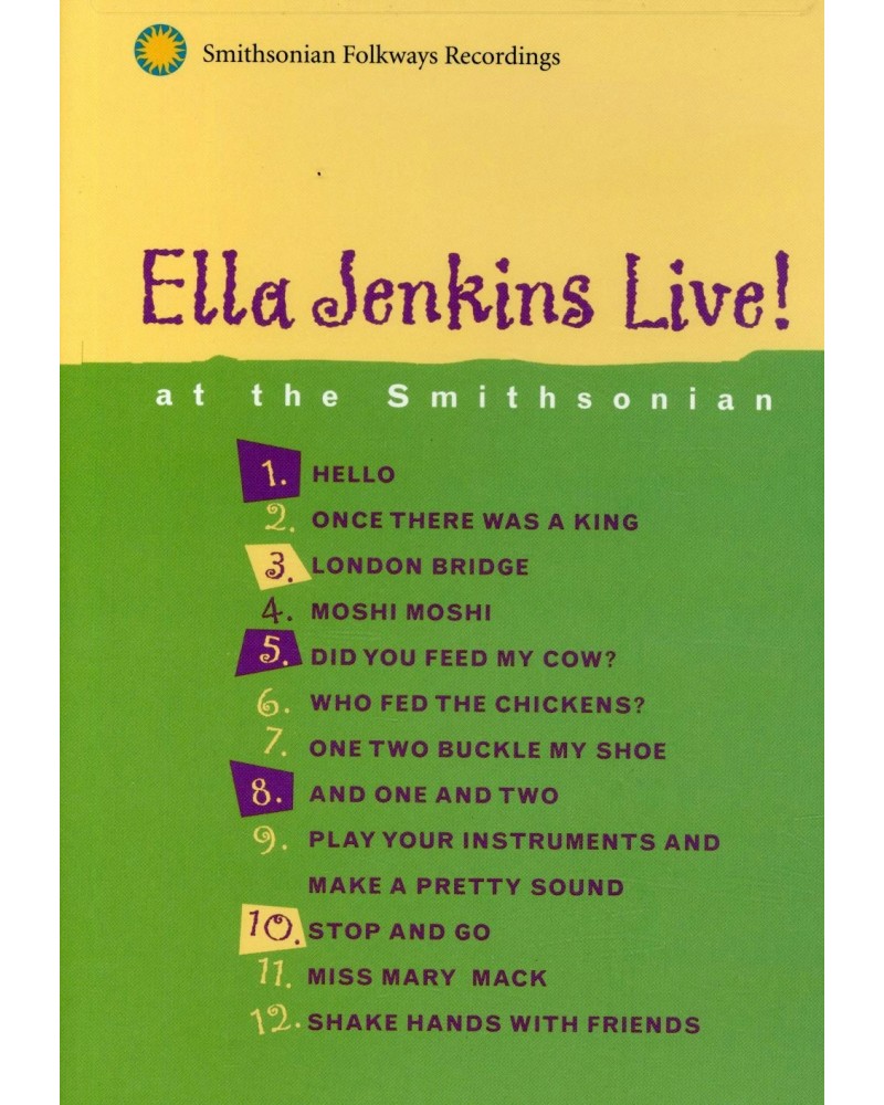 Ella Jenkins LIVE AT THE SMITHSONIAN DVD $3.92 Videos