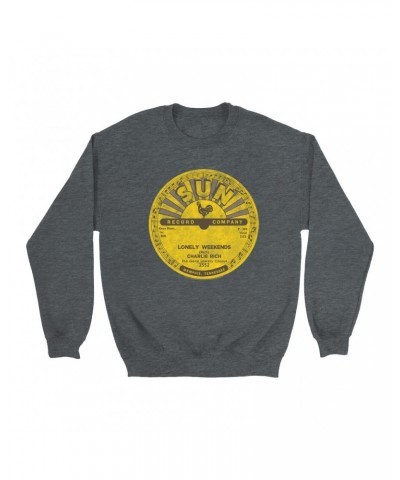 Charlie Rich Sweatshirt | Lonely Weekends Record Label Distressed Sweatshirt $11.18 Sweatshirts