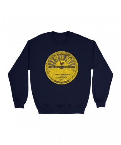 Charlie Rich Sweatshirt | Lonely Weekends Record Label Distressed Sweatshirt $11.18 Sweatshirts