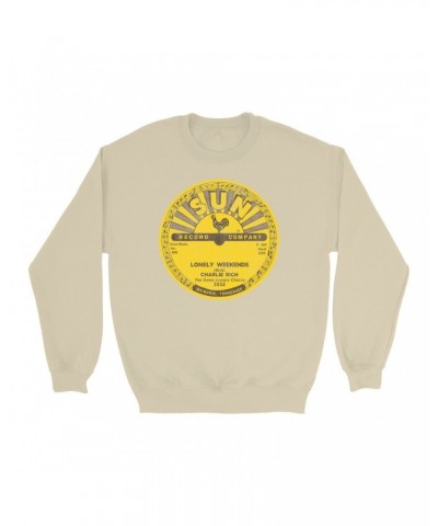 Charlie Rich Sweatshirt | Lonely Weekends Record Label Distressed Sweatshirt $11.18 Sweatshirts