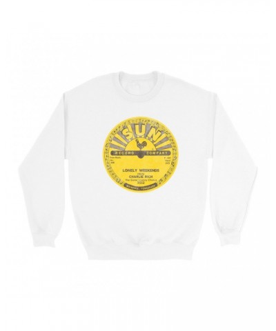 Charlie Rich Sweatshirt | Lonely Weekends Record Label Distressed Sweatshirt $11.18 Sweatshirts