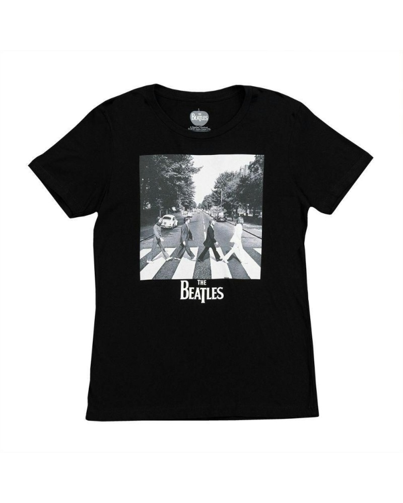 The Beatles Abbey Road Black and White Women's T-Shirt $13.80 Shirts