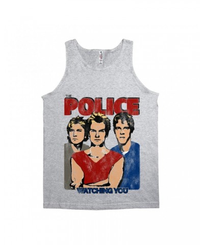 The Police Unisex Tank Top | Watching You Single Distressed Shirt $10.48 Shirts