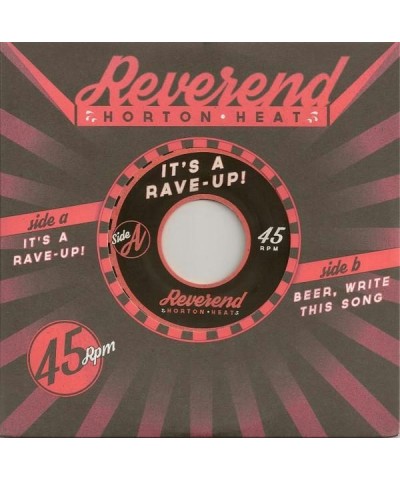 The Reverend Horton Heat It's A Rave-Up/Beer Write This Song Vinyl Record $2.44 Vinyl