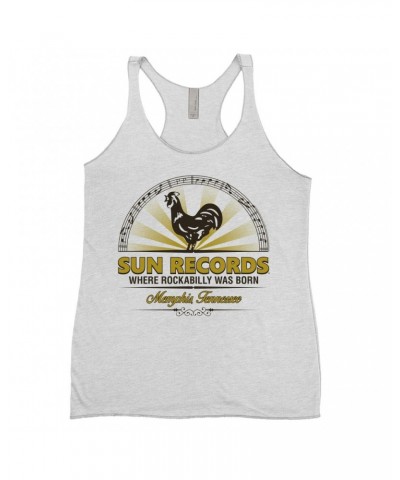 Sun Records Ladies' Tank Top | Ombre Logo Emblem Shirt $14.48 Shirts