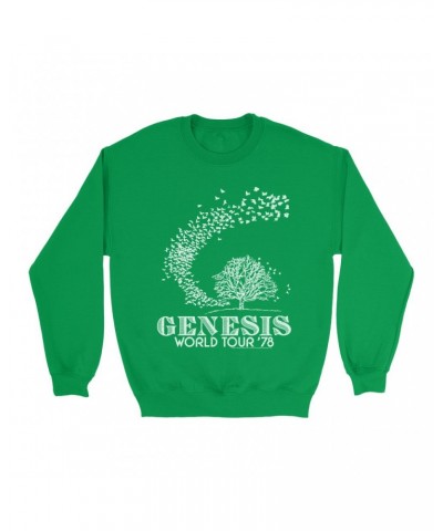 Genesis Bright Colored Sweatshirt | 1978 World Tour Distressed Sweatshirt $17.13 Sweatshirts