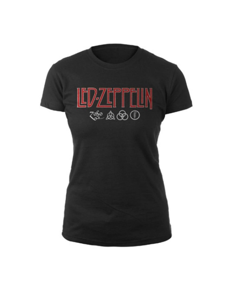 Led Zeppelin T-Shirt - Logo / Symbols (Bolur) $18.22 Shirts