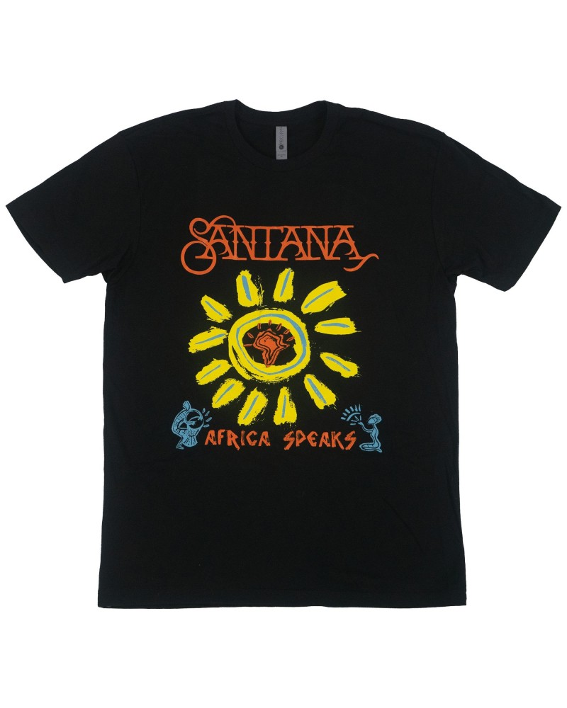 Santana Black Africa Speaks Unisex Tee $8.50 Shirts