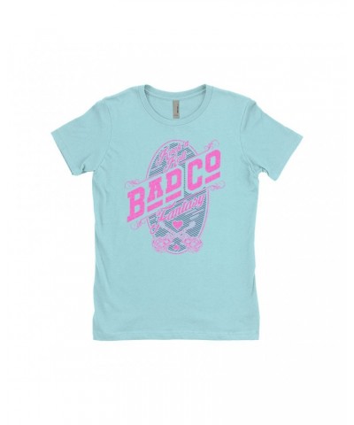 Bad Company Ladies' Boyfriend T-Shirt | Rock N' Roll Fantasy Pink Shirt $8.73 Shirts