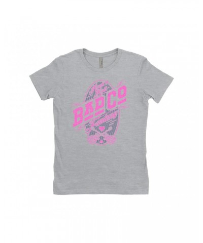 Bad Company Ladies' Boyfriend T-Shirt | Rock N' Roll Fantasy Pink Shirt $8.73 Shirts