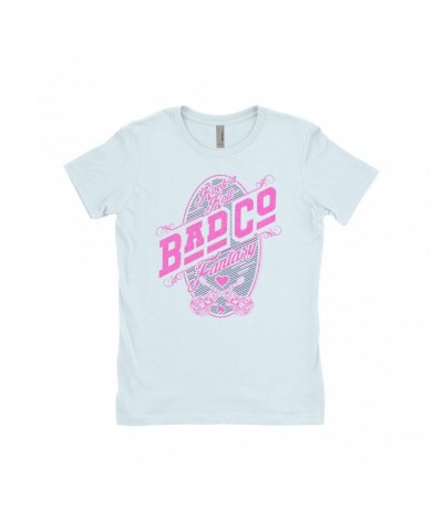 Bad Company Ladies' Boyfriend T-Shirt | Rock N' Roll Fantasy Pink Shirt $8.73 Shirts