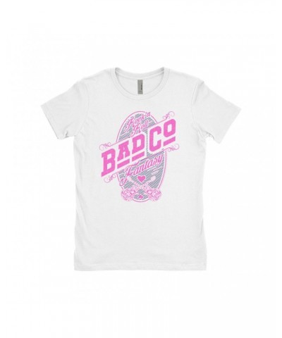 Bad Company Ladies' Boyfriend T-Shirt | Rock N' Roll Fantasy Pink Shirt $8.73 Shirts