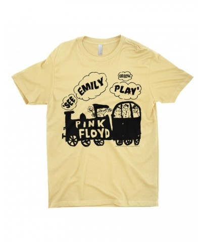 Pink Floyd T-Shirt | See Emily Play Train Sketch Shirt $8.48 Shirts