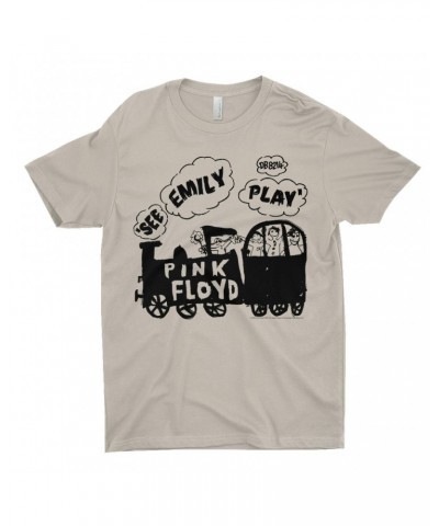 Pink Floyd T-Shirt | See Emily Play Train Sketch Shirt $8.48 Shirts