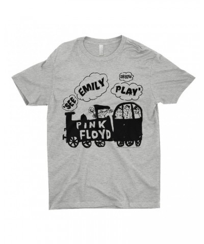 Pink Floyd T-Shirt | See Emily Play Train Sketch Shirt $8.48 Shirts