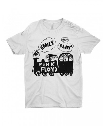 Pink Floyd T-Shirt | See Emily Play Train Sketch Shirt $8.48 Shirts