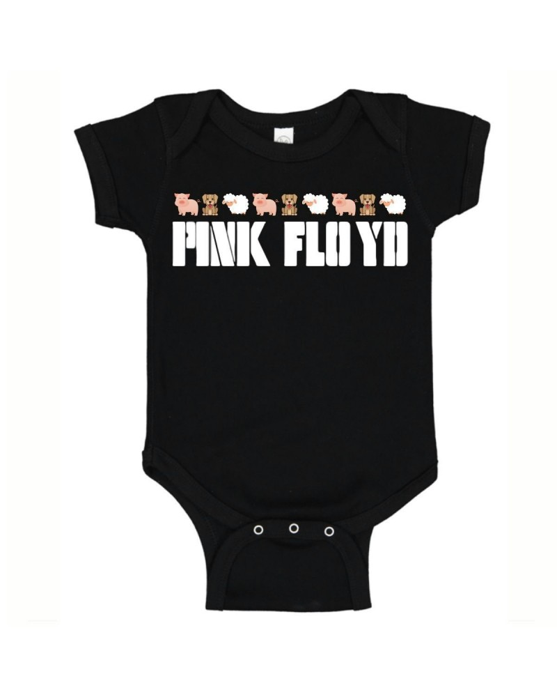 Pink Floyd Barnyard Lineup Onesie $11.04 Kids