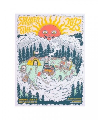 Slightly Stoopid 7/9/23 West Valley City UT Show Poster by Kentaro Yoshida $12.80 Decor