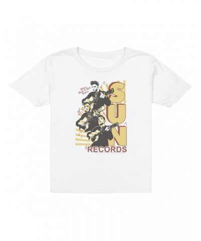 Elvis Presley Kids T-Shirt | Performing Collage Where Rock N' Roll Began Kids T-Shirt $11.98 Kids