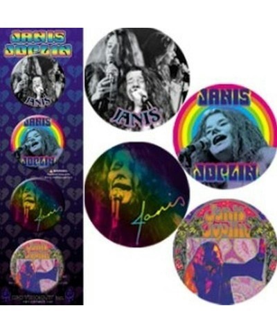 Janis Joplin 4 Pack 1.25" Button Set $2.48 Accessories