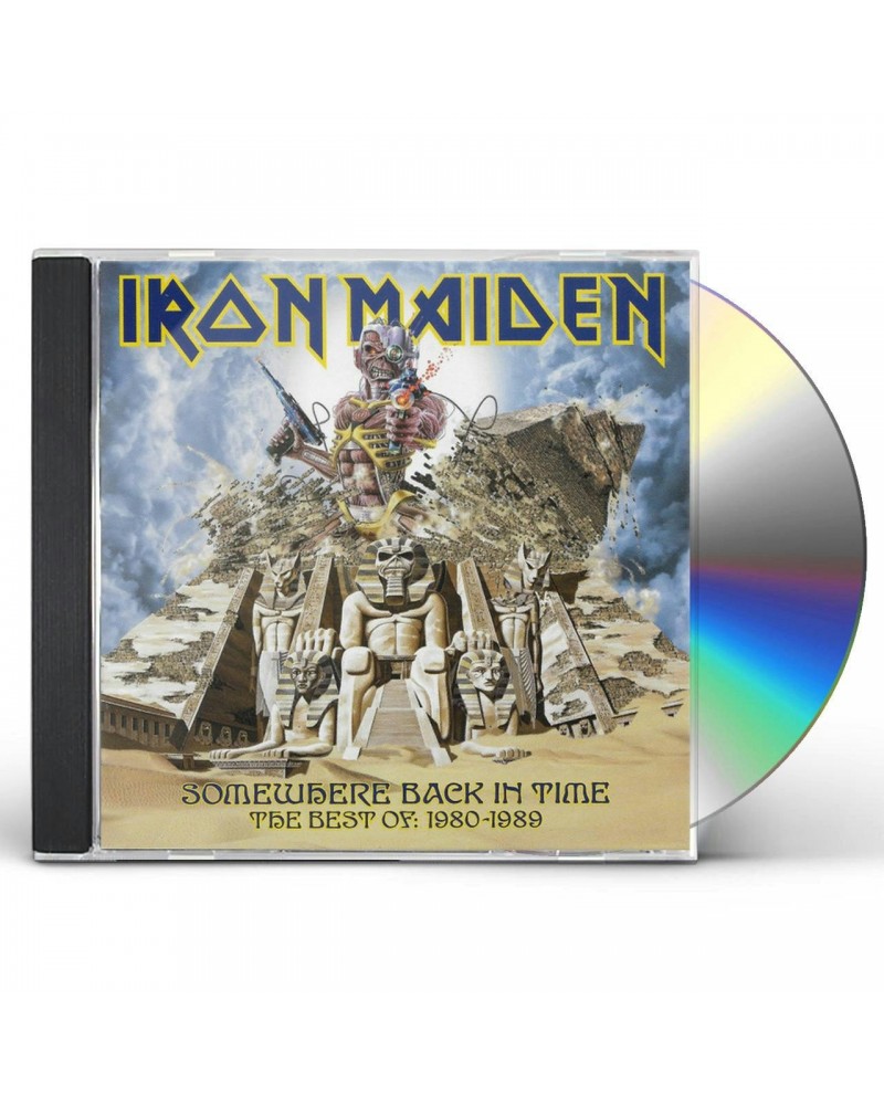 Iron Maiden SOMEWHERE BACK IN TIME: THE BEST OF 1980-1989 CD $7.35 CD