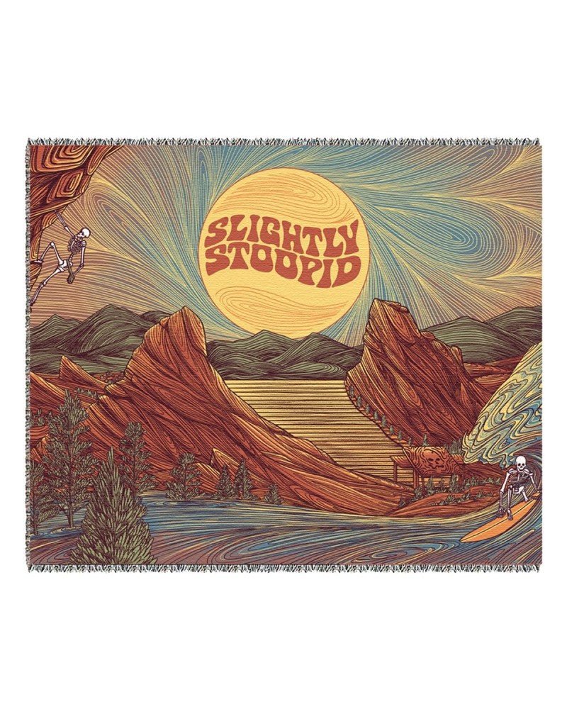 Slightly Stoopid Red Rocks 2021 Woven Blanket $29.90 Blankets