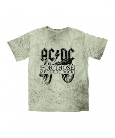 AC/DC T-shirt | For Those About To Rock Black Cannon Image Distressed Color Blast Shirt $9.28 Shirts