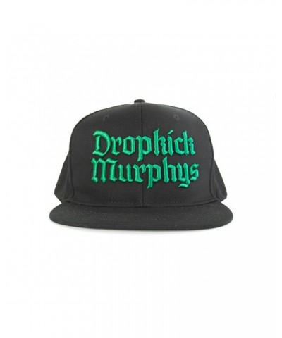 Dropkick Murphys Gothic Logo Snapback Hat (Black/Green) $10.36 Hats