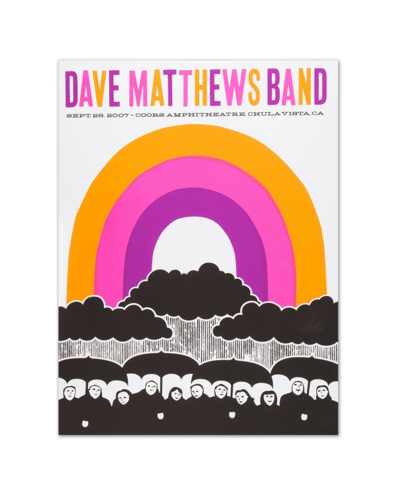 Dave Matthews Band Chula Vista CA 9/28/07 Show Poster $16.00 Decor