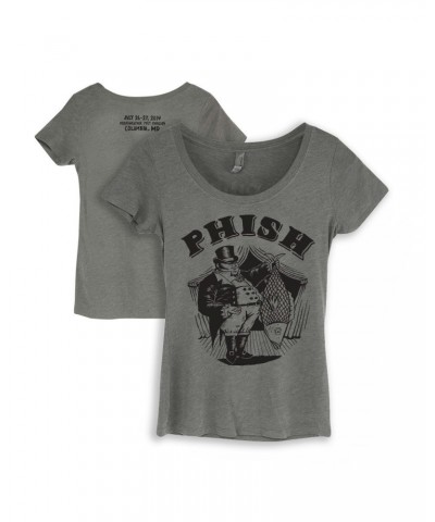 Phish Women’s Pollock Merriweather 2014 Event Tee on Triblend Grey $10.14 Shirts