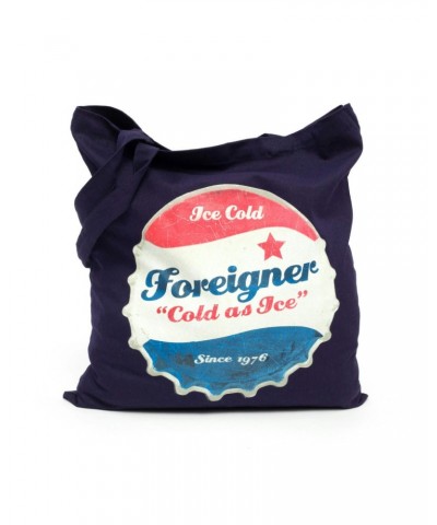 Foreigner Navy Canvas Tote Bag $3.30 Bags