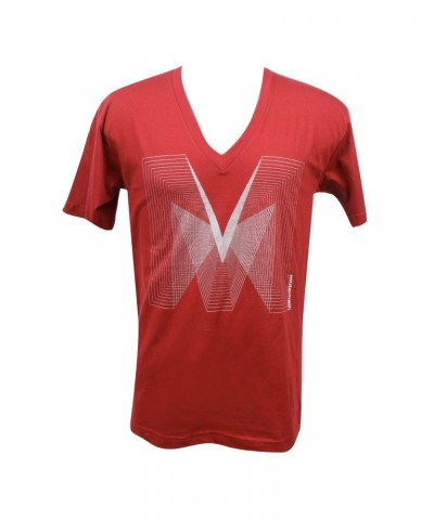 Mutemath Infinite Regression V-Neck Cranberry $8.55 Shirts