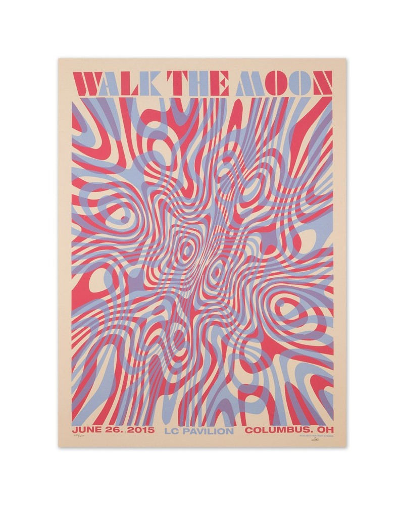 WALK THE MOON Poster June 26 2015 LC Pavilion Columbus OH $8.40 Decor