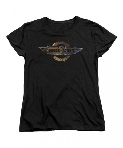 The Doobie Brothers Women's Shirt | BIKER LOGO Ladies Tee $6.60 Shirts