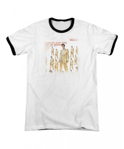 Elvis Presley Shirt | 50 MILLION FANS Premium Ringer Tee $7.70 Shirts