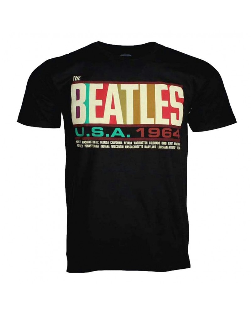 The Beatles T Shirt | Beatles USA 1964 T-Shirt $8.58 Shirts