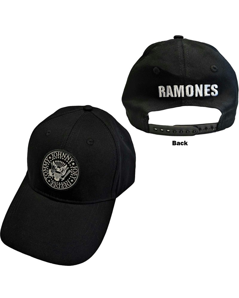 Ramones Baseball Cap - Derhúfa Ramones Presidental Seal $9.61 Hats