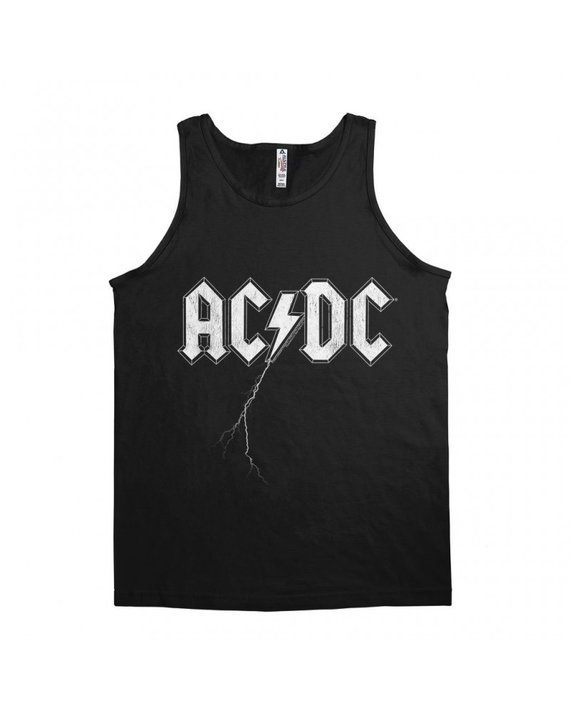 AC/DC Unisex Tank Top | Lightning Strike Logo Shirt $9.23 Shirts