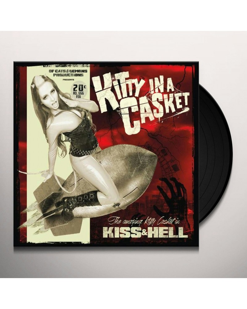 Kitty In A Casket KISS & HELL Vinyl Record - UK Release $20.71 Vinyl