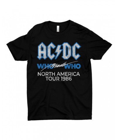 AC/DC T-Shirt | Who Made Who North America 1986 Tour Distressed Shirt $12.23 Shirts