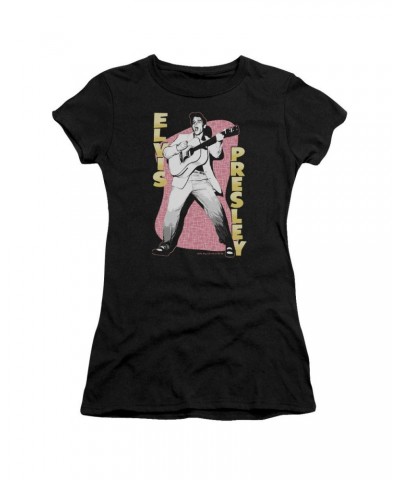 Elvis Presley Juniors Shirt | PINK ROCK Juniors T Shirt $7.65 Shirts