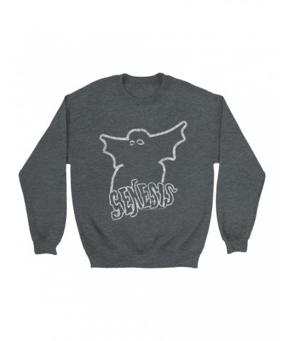 Genesis Sweatshirt | Band Logo With Ghost Distressed Sweatshirt $15.38 Sweatshirts