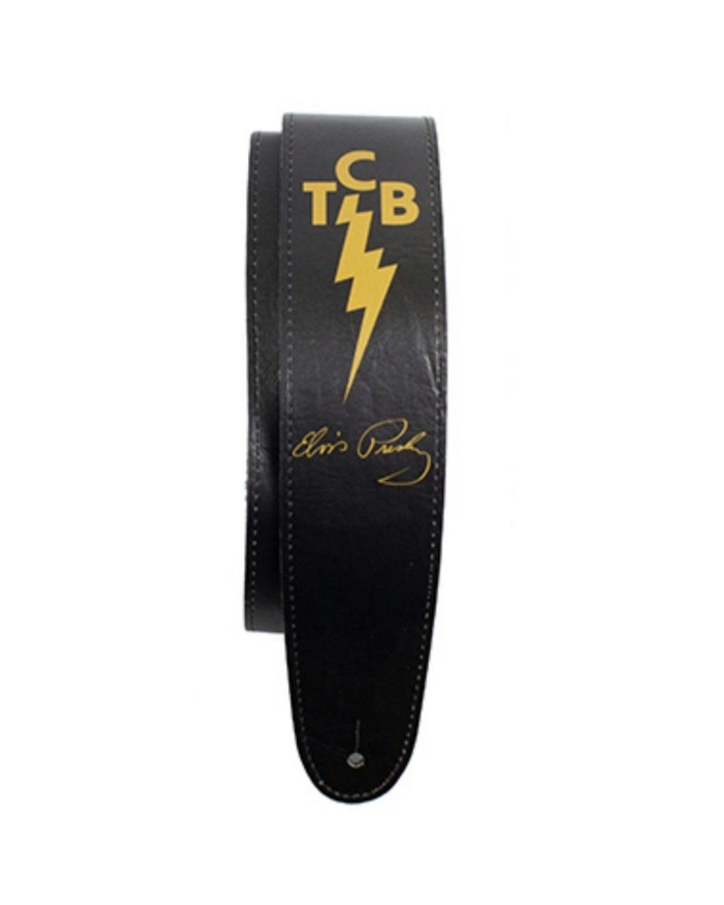 Elvis Presley TCB Leather Guitar Strap $7.48 Instruments